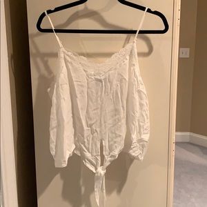 White crop top